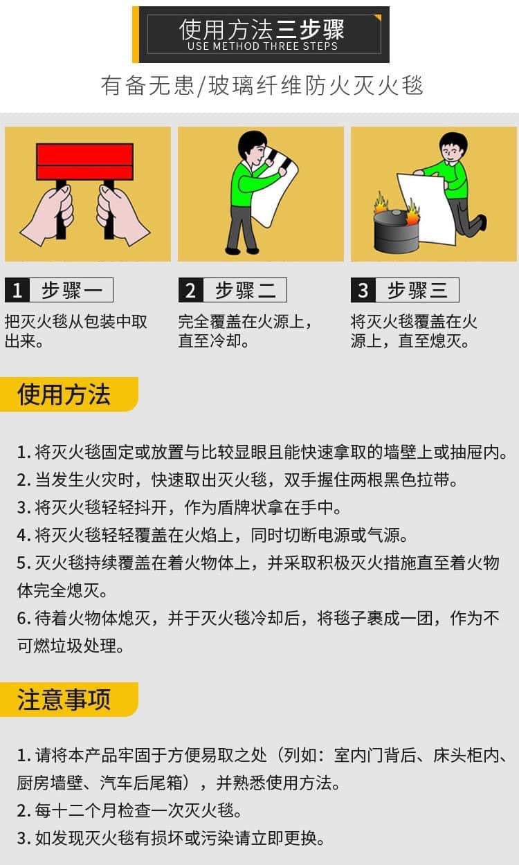玻璃纖維防火毯