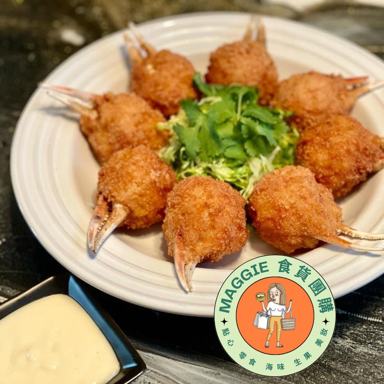 百花釀蟹鉗🦀 Deep Fried Stuffed Crab Claws